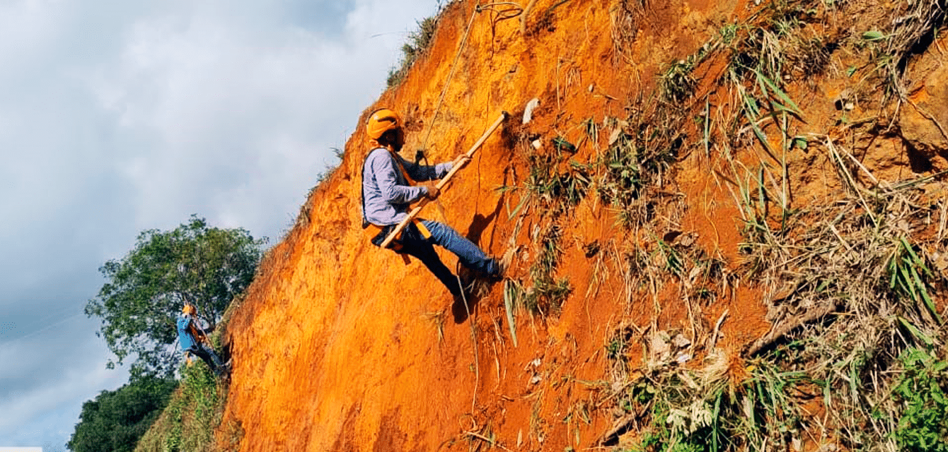 Obras de recuperação de passivo ambiental em andamento